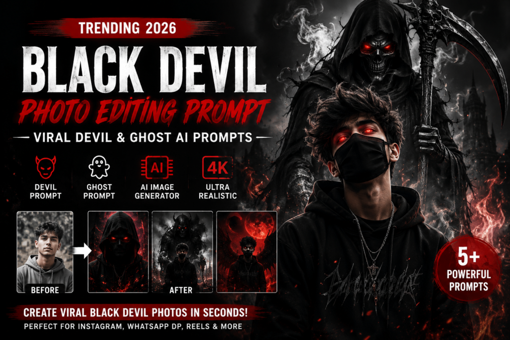 Black Devil Photo Editing Prompt